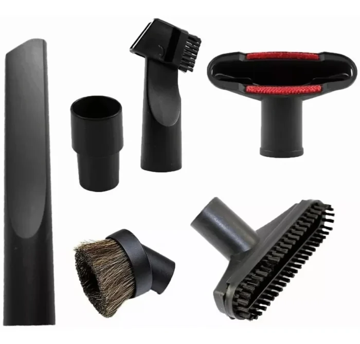 kf-Sac158a46f5ae4ffb89f565c30f9875890 6 PCS Vacuum Attachments Replacement 1 1/4 inch & 1 3/8 inch Vac Accessories Brush Nozzle Crevice Tool Vacuum Cleaner Accessorie - Image 1