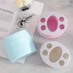 4 Slot Toothbrush Holder ABS Plastic Bathroom Organizer Freestanding Toothpaste Stand with Drain Holes for Home Gift Festival - Image 2