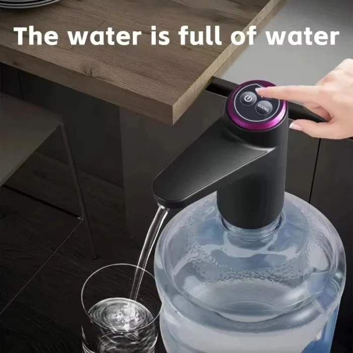 kf-Sad3573070bed4fe3ab20a5c93325b55dY Automatic Water Press Household Barreled Water Electric Water Pump USB Rechargeable Mineral Water Pump Portable Water Dispenser - Image 1
