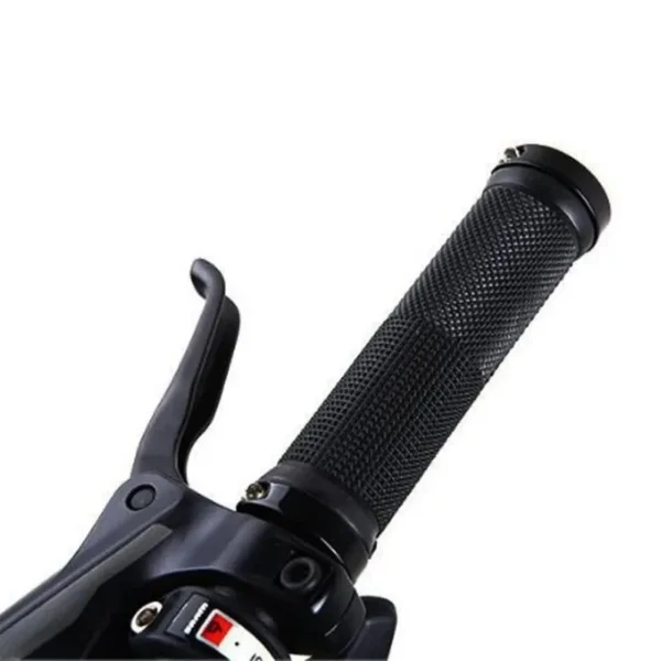 Bicycle Rubber Grips Alloy Lock Non-Slip Rubber Bicycle Handlebar Grips Double Aluminum Lock on Locking Bicycle Handlebar Grips - Image 3
