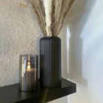 Striped Ceramic-Like Plastic Vase for Flowers, Decorative Floral Arrangement Display, Creative Little Flower Vase - Image 6