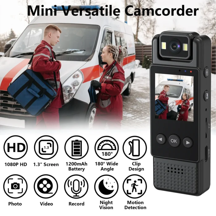kf-Saef5cfd2e5024c139bc97fe8879cfe2cK Wifi Mini Camera 1080P Portable Digital Video Recorder Worn Police Small Body Cam Night Vision DV Miniature Camcorde - Image 2