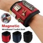 Magnetic Wristband Tool Holder for Screws, Nails & Drilling Bits – Strong 5 Rows of Magnets for DIY & Workshop Use