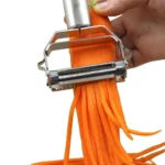 Stainless Steel Multifunction Peeler, Fruit & Vegetable Grater, Julienne Slicer for Potato, Carrot, Cucumber, Kitchen Tool - Image 3