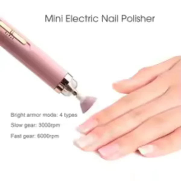 5 in 1 Electric Nail Polish Drill Machine With Light Portable Mini Electric Manicure Art Pen Tools For Gel Remover - Image 5