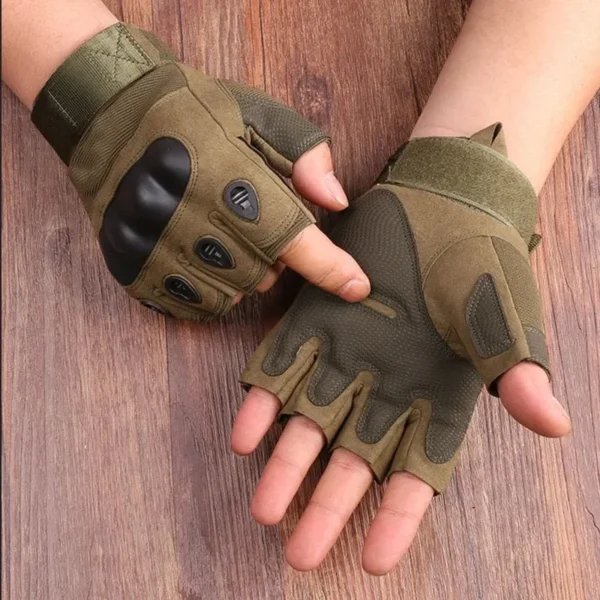 Tactical Hard Knuckle Half Finger Gloves Men Army Military Combat Hunting Shooting Airsoft Paintball Police Duty Fingerless - Image 7