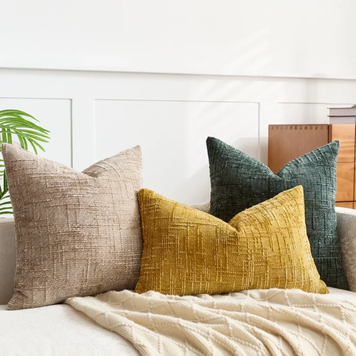 kf-Sb260fb9b5ab44c3986f428f9625bb32bu 2pcs set All-Season Farmhouse Series Cushion Covers, Modern Decorative Square Art Pattern Printed Lumbar Covers, Home Decor - Image 4