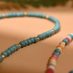 4mm Colorful Stone Choker Necklace for Women, Round Evil Eye Charm Pendant, Devil Eye Pendant, Fashion Daily Jewelry - Image 5