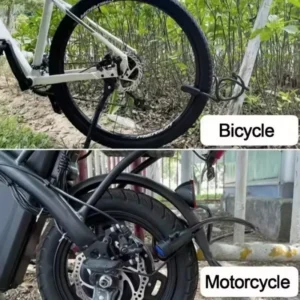 Heavy Duty Motorcycle Chain Lock Metal Anti Theft Bike Lock with 2 Keys for Maximum Security and Reinforcement of Bicycle