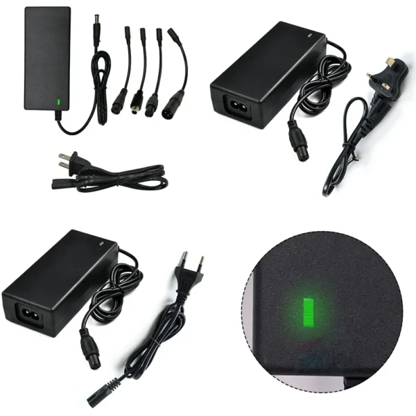 Brand New Power Adapter AC 100-240V Black DC 42V 2A Electric Scooter Accessories US/ EU/ UK Plug For 24-36v Lithium Battery - Image 2