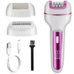 3in1 Rechargeable Women Epilator For Face Body Electric Shaver Female Hair Removal Bikini Trimmer Leg Lady Shaver Callus Remover