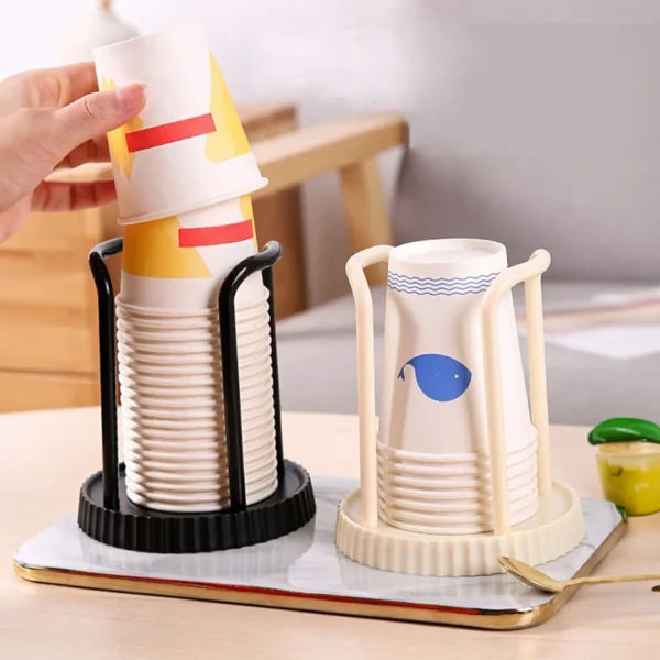 Simple Paper Cup Holder, Disposable Cup Storage Rack, Multifunctional Coffee and Milk Tea Cup Storage Rack, Cup Extractor - Image 3