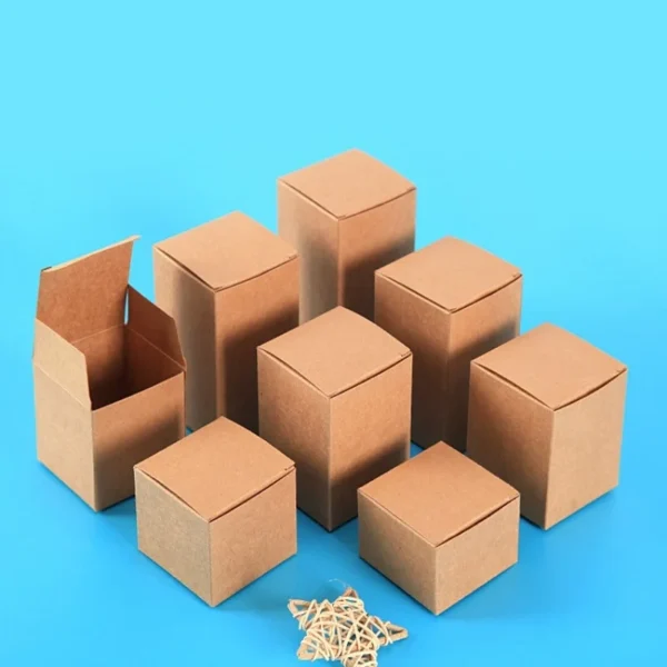 Get 50pcs DIY Kraft Paper Cardboard Packaging Box for Essential Oil Packing Boxes Perfume Bottle Packaging Paper Box - Image 7