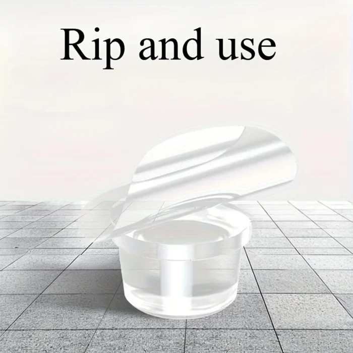 1PC Clear Silicone PET Door Stopper No Drill Under Door Mount Oil Rubbed Anti Slamming For Home Office Travel Use - Image 3
