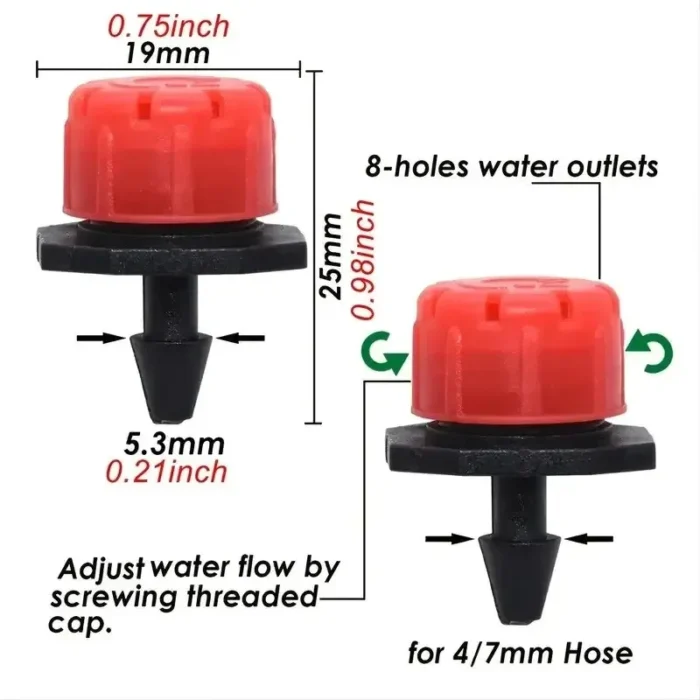 kf-Sbac1606601504d3e99eeeca56b03dd511 Automatic Watering Garden Hose Micro Drip Watering Kits Adjustable Nozzle Garden Supplies System Water - Image 6