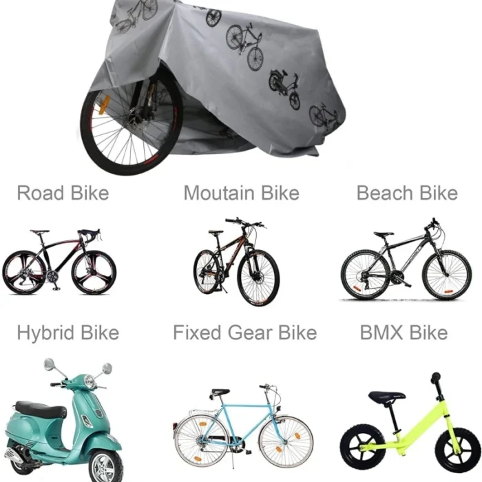 kf-Sbcbc51cf4d8e427f885e3b50d4a8096cU Bicycle Gear Waterproof Raincover Bike Cover Outdoor Sunshine Cover MTB Bicycle Case Cover Bike Gear Bike Accessories - Image 6