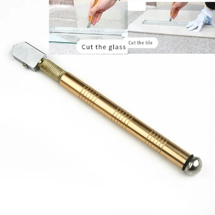 kf-Sbdeb984d6b8640bea9f18afc1dc417746 1pc Glass Cutter Diamond Cutter Cutting Tool Accessories Anti-Skid Handle175mm Suitable For Cutting Glass Diamonds And Minerals - Image 3