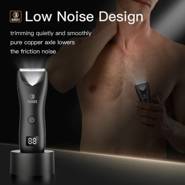 Professional Groin Body Hair Trimmer Ball Shaver for Men Body Grooming Clipper Rechargeable Ceramic Trimmer Bikini Epilator - Image 5