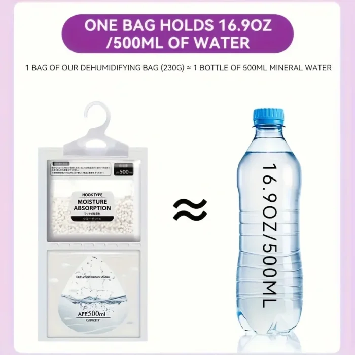 Reusable Moisture Absorber Bag Deodorizer for Closet Wardrobe Clothes No Electricity Needed Home Humidity Control Anti Mold Safe - Image 4