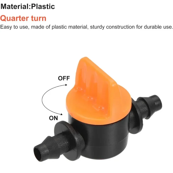 20Pcs Hose Valve Garden Tap Connectors for Drip Irrigation System, 4/7mm Water Flow Control Fittings - Image 5
