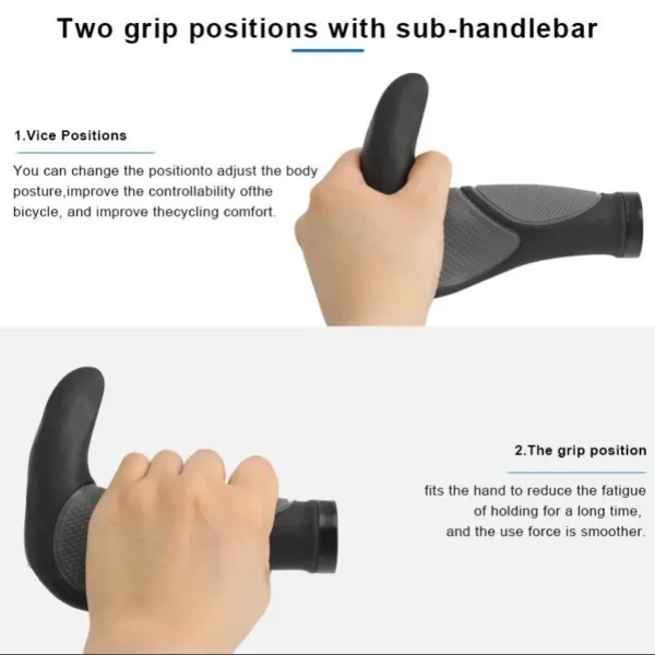 Bicycle Grips Comfy TPR Rubber MTB Cycling Ergonomic Soft Lock Mountain Bike Handlebar Casing Sheath Shock Absorption Hand Grips - Image 3