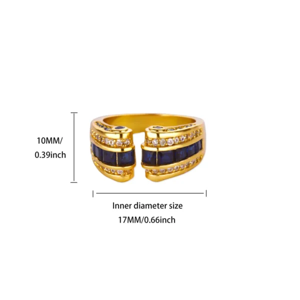 Gothic Stainless Steel Opening Finger Rings for Women Vintage Geometric Adjustable Finger Ring Trendy Punk Jewelry Gifts - Image 5