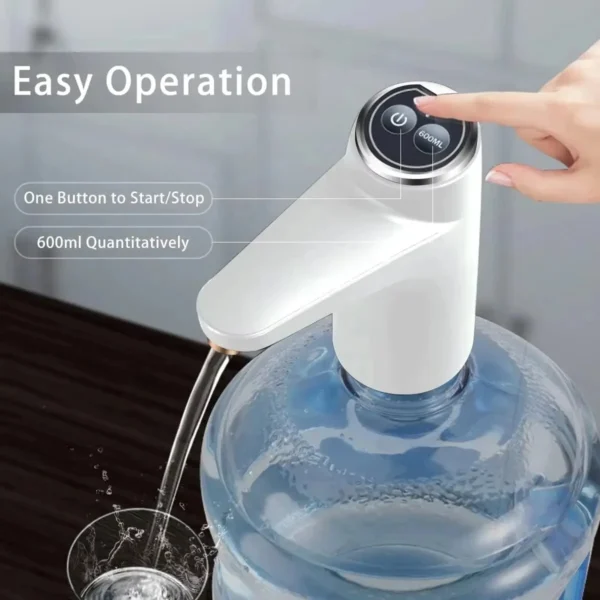 Automatic Water Press Household Barreled Water Electric Water Pump USB Rechargeable Mineral Water Pump Portable Water Dispenser - Image 5