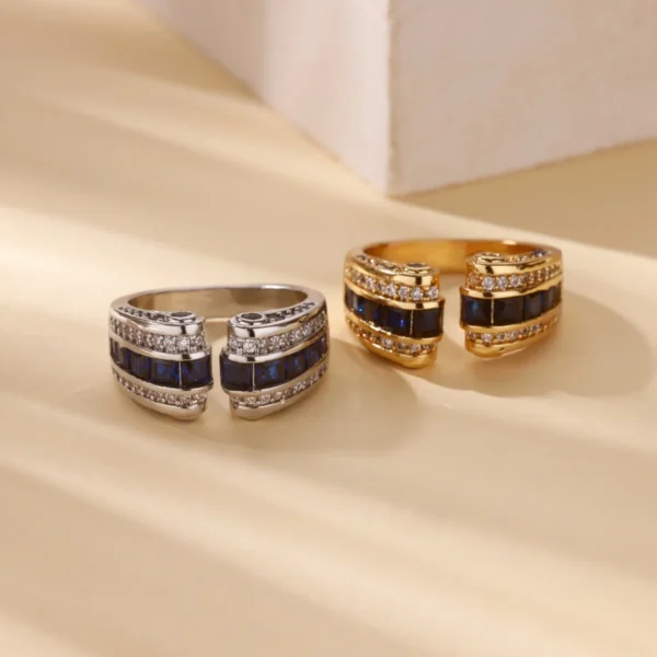 Gothic Stainless Steel Opening Finger Rings for Women Vintage Geometric Adjustable Finger Ring Trendy Punk Jewelry Gifts - Image 4