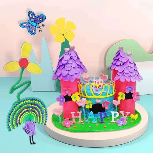 Electronic 3D Printing Pen with 9M PLA Consumables High-Temperature 3D Graffiti Tool Intelligent Toy Christmas Birthday Gift - Image 2