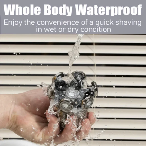 Electric Shaver 7D Floating Cutter Head Base Charging Portable Men Beard Trimmer Clipper Skull Shaver Waterproof Shaving - Image 3