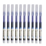 24 Pcs Straight Liquid Ball Pen Quick Drying Test Signature Gel Pen 0.5mm Black Blue Ink School Office Ball Pen - Image 5