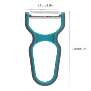 3Pcs Stainless Steel Multi-function Potato Peeler Fruit Vegetable Chopper Mini Spud Slicer Grater Set Random Color Kitchen Tools