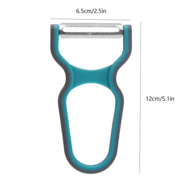 3Pcs Stainless Steel Multi-function Potato Peeler Fruit Vegetable Chopper Mini Spud Slicer Grater Set Random Color Kitchen Tools - Image 6