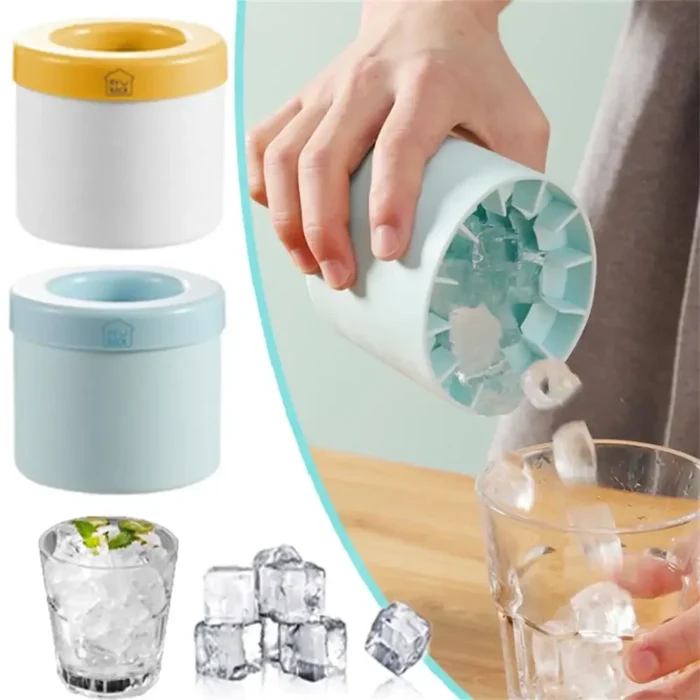 Silicone Ice Cube Mold Round Ice Bucket Summer Homemade DIY Refrigerator Freeze Ice Maker Creative Ice Cube Mold Barware Tools - Image 3