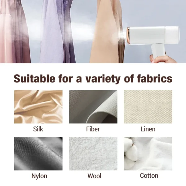 Garment Steamers 130ml Handheld Fabric Steamer Fast-Heat 1000W Garment Steamer Iron Steam Cleaner for Home Travelling Portable - Image 6