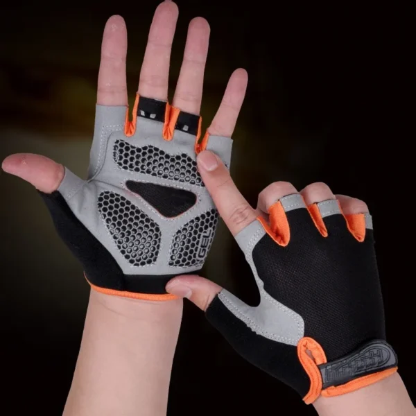 Cycling Gloves Anti Slip Shock Breathable Half Fingerless Gloves Bike Mtb Gloves Sport Mittens Cycling Bicycle Gloves - Image 2