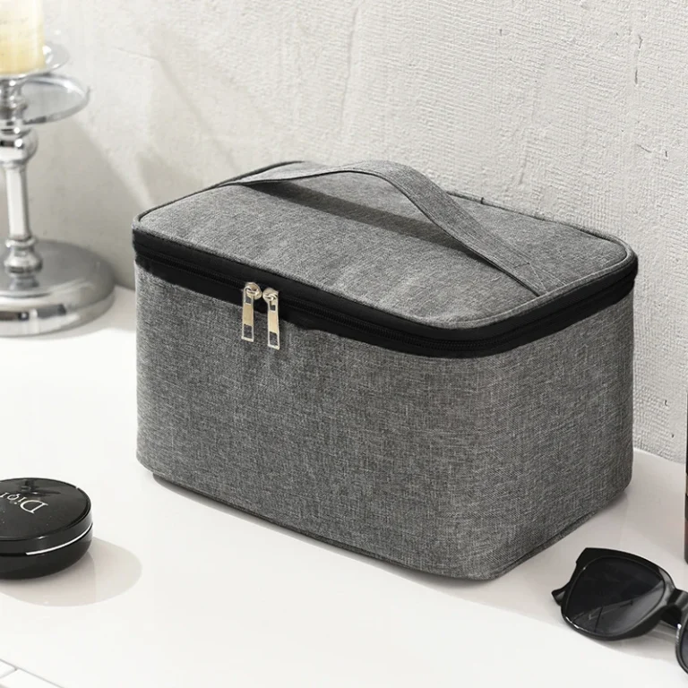 1pc Business Trip Men's Toiletry Bag Double Layer Large Capacity Cosmetic Bag Oxford Cloth Storage Bag Portable Handbag - Image 3