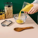 1pc Clear Food Storage Box,Food Storage Container With Lid, Plastic Kitchen And Pantry Organization Canisters - Image 3