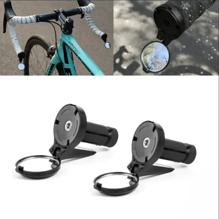 kf-Sc9faa38675ae4cab84738a4b3c0038e3E Bicycle 1PC/1Pair Rear View Convex Mirror Handlebar Drop Bar Mount Acrylic Lens Back Sight Reflector Light Weight - Image 5