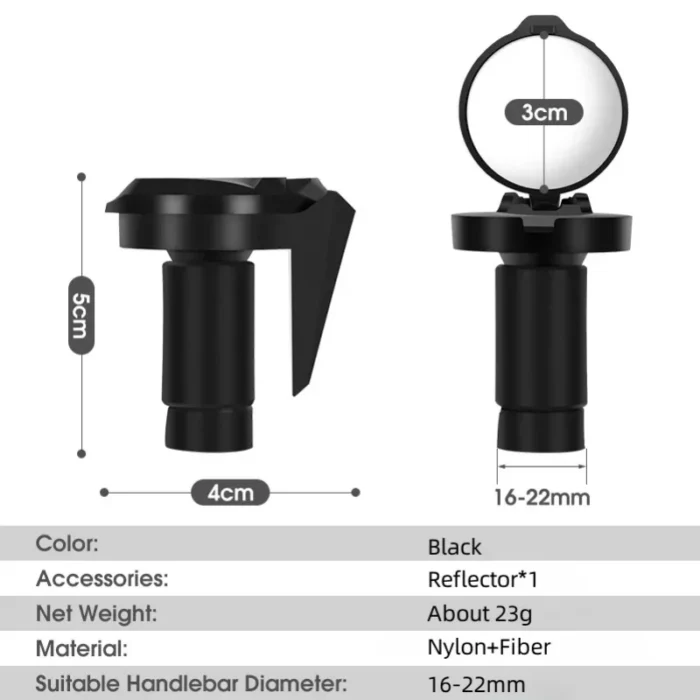 kf-Scd5d8ddd4eea45d2b48fdf8b49fede6f2 Bicycle 1PC/1Pair Rear View Convex Mirror Handlebar Drop Bar Mount Acrylic Lens Back Sight Reflector Light Weight - Image 4