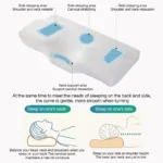 Neck Pillow Slow Rebound Memory Cotton Pillow Cervical Partition Memory Pillow for Anti-snoring - Image 2