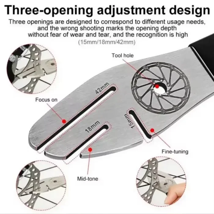kf-Sd05f4891eaa94300ae99a3fe07da4185l Bicycle Tool Disc Brake Rotor Alignment Truing Tools MTB Flattening Correction Wrench Stainless Steel Bike Repair Tool - Image 3