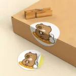 500pcs/Roll Cute Capybara Sticker Waterproof Graffiti Aesthetic Decorative Luggage Laptop Cup Phone Diary Book Kids Stickers Toy - Image 4