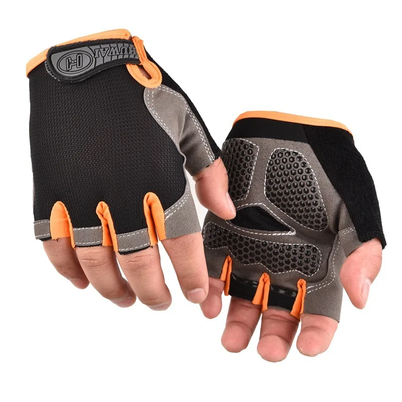 kf-Sd4901c172c0d42dc8a60c897f7024d55L Cycling Gloves Anti Slip Shock Breathable Half Fingerless Gloves Bike Mtb Gloves Sport Mittens Cycling Bicycle Gloves - Image 1