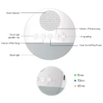 Baby White Noise Machine USB Rechargeable Timed Shutdown Sleep Machine Baby Sleep Sound Player Night Light Timer Noise Player - Image 2