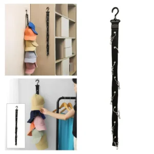 1PC Hanging with Hook with Metal Clips Hat Collections Caps Rack Hat Golf Caps Stand for Baseball Caps Golf Caps
