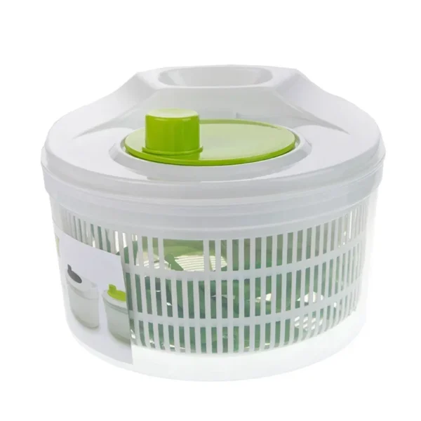 Salad Spinner for Leafy Vegetables, Lettuce Washer & Dryer, Kitchen Greens Drainer Strainer Crisper Tool - Image 4