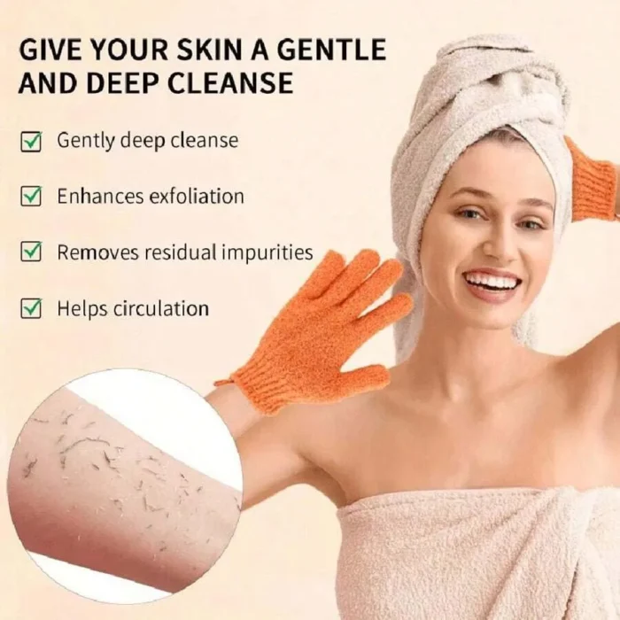 2pcs/6pcs/12pcs Reversible Exfoliating Shower Gloves, Body Scrub Gloves, ,Cleansing Tools Bath Towel Bath Products Back Scrub - Image 5
