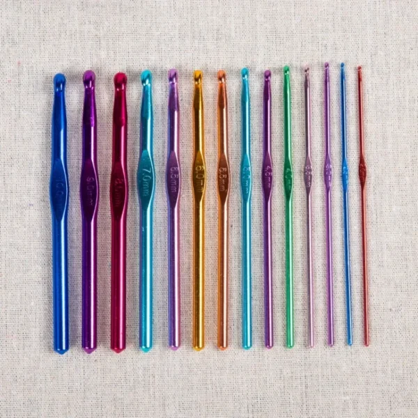 8pcs Metal Handle Crochet Hook Colorful Aluminum Knitting Needles Single Head Crochet Knitting Yarn Crafts DIY Apparel Needles - Image 5