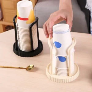 Simple Paper Cup Holder, Disposable Cup Storage Rack, Multifunctional Coffee and Milk Tea Cup Storage Rack, Cup Extractor